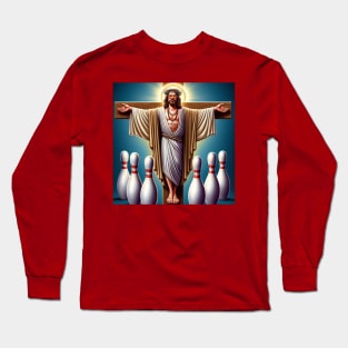 The Dude as Jesus Long Sleeve T-Shirt